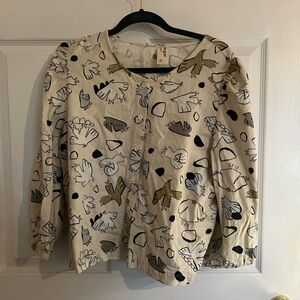 Eve Gravel bird blouse
